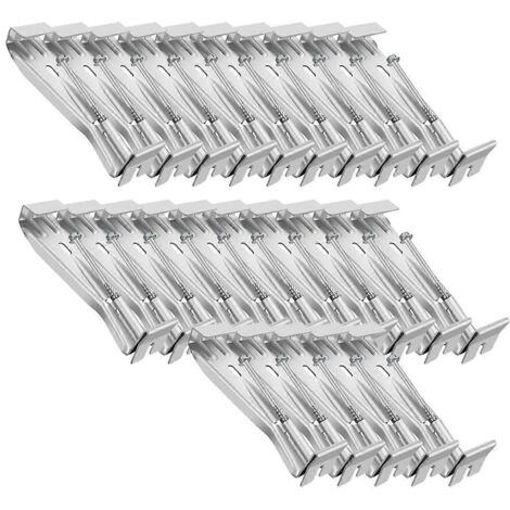 Supports de gouttière de 5 pouces, paquet de 25, avec vis pré-insérée--