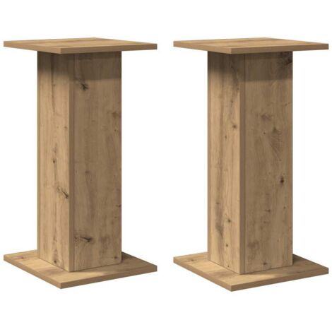 Supports de haut-parleurs 2 pcs chêne artisanal bois ingénierie CFW55212