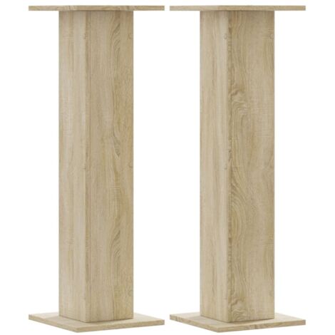 Supports de haut-parleurs 2 pcs chêne sonoma bois d'ingénierie CFW99557
