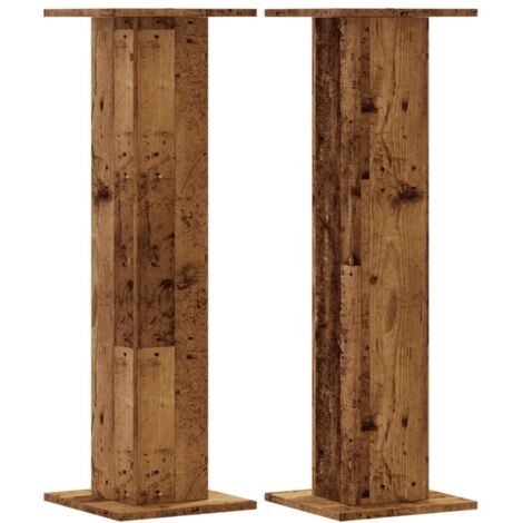 Supports de haut-parleurs 2 pcs vieux bois bois d'ingénierie CFW49442