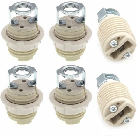 Supports de lampe G9 avec support, douille halogène G9 filetée en céramique Lot de 6