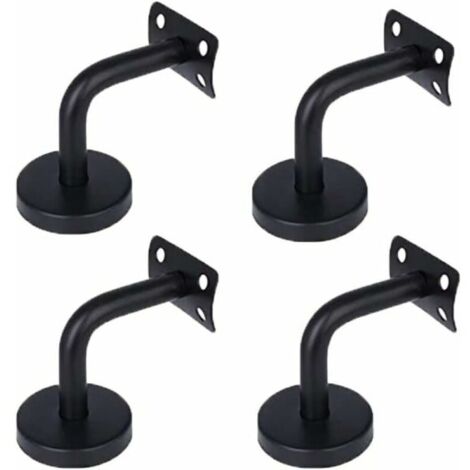 Supports de main courante, 4 pièces. Support de main courante en acier inoxydable pour main courante murale intérieure de loft, support de couloir, rampe d'escalier (60 mm x 60 mm)
