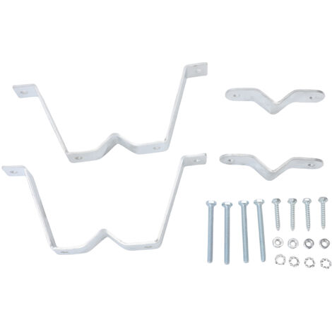 Supports de mât d'antenne TV robustes, pince de montage murale réglable pour mâts de drapeaux, cheminées, pipelines, la plupart des poteaux