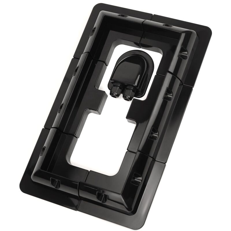 Supports de montage de panneaux solaires, sans perçage, pour camping-cars, camping-cars, toits, noir