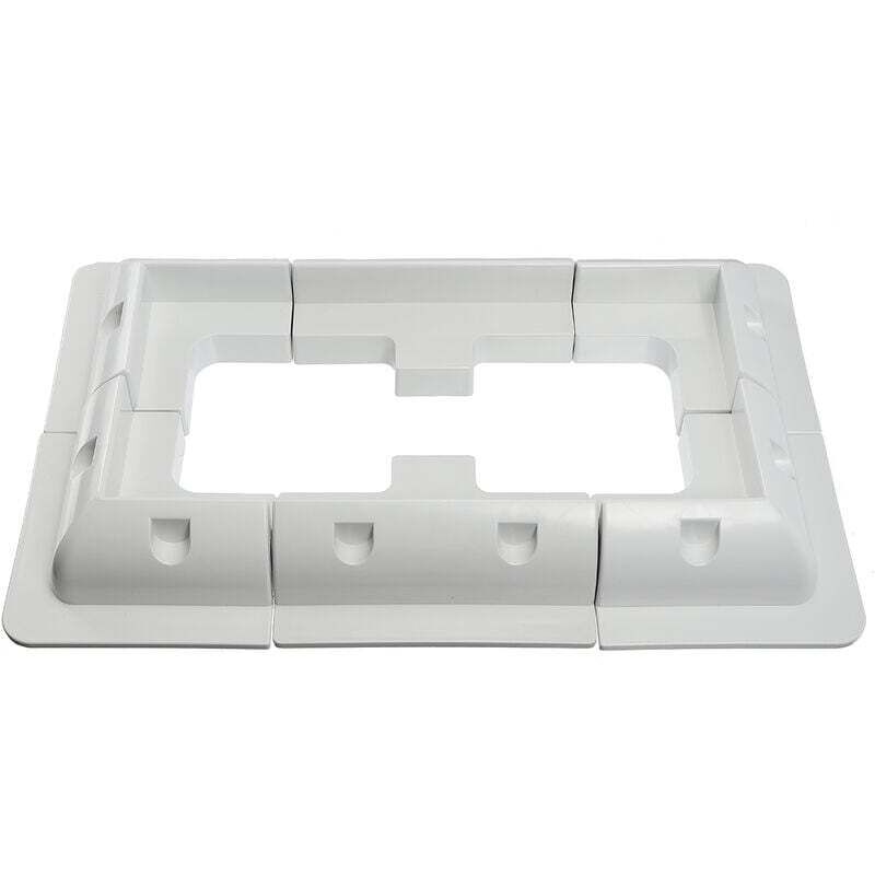 Supports de montage pour panneaux solaires Entrée d'angle, de cté et de cable Camping-car Blanc
