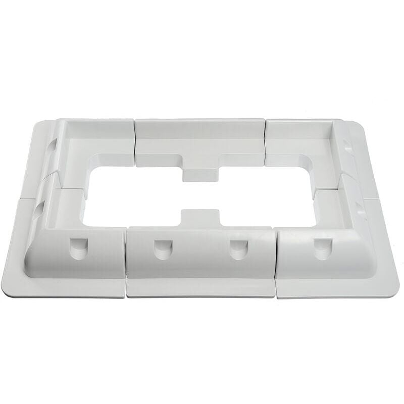 Start - Supports de montage pour panneaux solaires Entrée d'angle, de cté et de cable Camping-car Blanc
