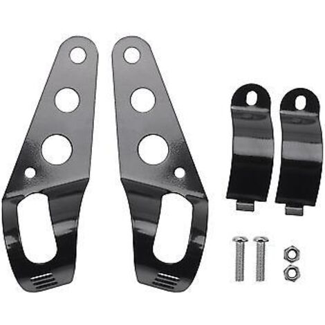 Supports de phare universels pour moto (28-43 mm), fixation pour fourche, style chopper, réglables.
