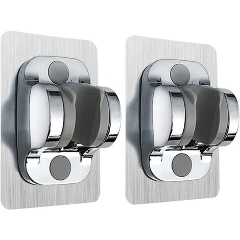 Supports de pommeau de douche, adaptés aux douches de camping-car, aux douches pour enfants et aux douches de salle de bain (argenté, lot de 5)
