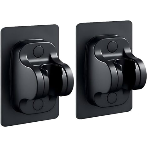 Supports de pommeau de douche, adaptés aux douches de camping-car, aux douches pour enfants et aux douches de salle de bain (lot de 2 noirs)