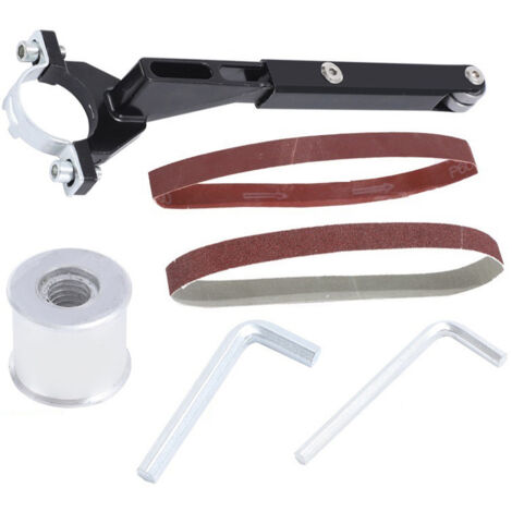 Supports de ponceuse à bande coudée, machine à bande de sable modifiée pour meuleuse coudée 100 / 125 pour meuleuse à bois/métal, supports de ponceuse à bande de polissage