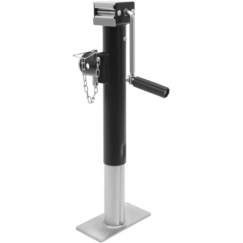 Gojoy - Supports de remorque pour soulever des objets lourds, cric robuste de 25,4 cm avec pompe manuelle manuelle, cric de remorque, cric profilé