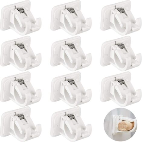 Supports de tringle à rideaux auto-adhésifs, supports de crochets de rideaux pour la fixation