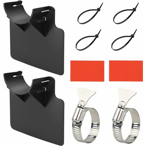 Supports De Tuyau De Piscine,2 Pièces Support de Tuyau de Piscine,Support Pour Tuyau D'eau De Piscine,Supports De Tuyau Pour Piscine De 3,8CM,Upport De Tuyau de Piscine pour Piscine Hors Sol (Noir)