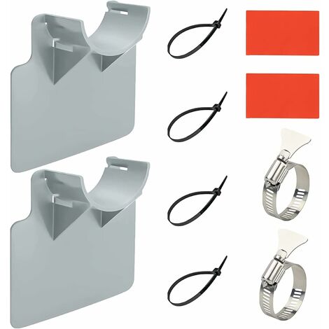 Supports De Tuyau De Piscine,2 Pièces Support de Tuyau de Piscine,Support Pour Tuyau D'eau De Piscine,Supports De Tuyau Pour Piscine De 3,8CM,Upport De Tuyau de Piscine pour Piscine Hors Sol，T-Audace