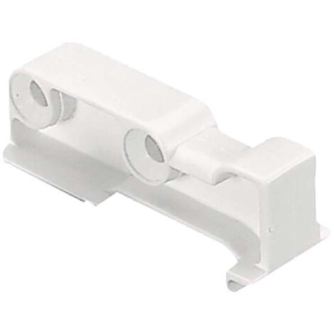 Supports d'emboîtement arrière pour coulisses - Décor : Blanc - Position : Arrière - HETTICH
