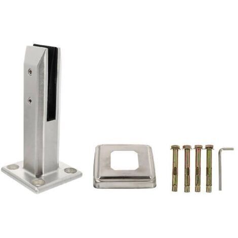 Supports d'étagère, 1 jeu de pinces métalliques pour verre, support de rampe d'escalier, pince pour robinet, support mural, pince d'étagère, support de fixation pour verre, pince à verre, étagère en v