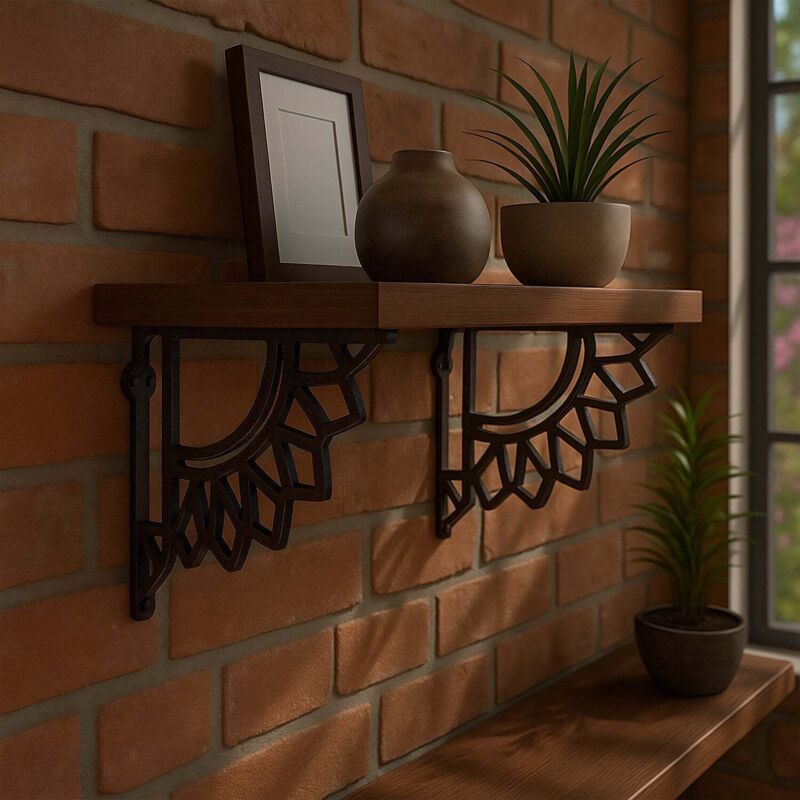 Supports detagere mandala en fonte lot de 2