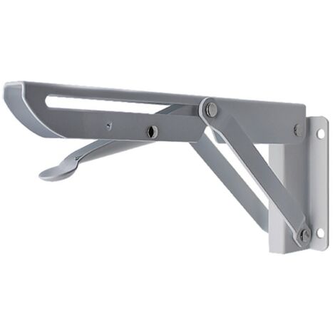 Supports d'étagère pliables en acier inoxydable, rétractables pour fixation murale, bricolage, table de travail triangulaire - AquaForge