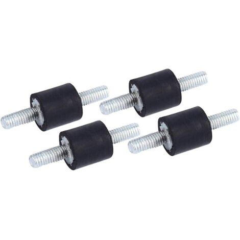 Supports d'Isolation Anti-Vibration en Caoutchouc, 4 Pcs Silent Bloc, Supports Amortisseurs de Vibrations Isolateur, pour Voiture, Bateau, Bobines, Compresseur d'Air (M3 8  8)