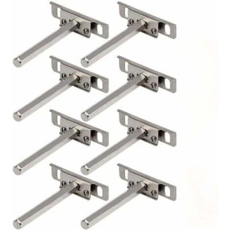 Supports en Métal pour Étagère Flottante 8Pcs Support Mural Discret modèle Fixation Tablettes Rangement Support pour Etagère Flottante Invisible Fixation