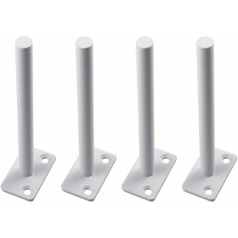 Aougo - Supports en Métal pour Étagère Flottante, Supports D'étagère Dissimulés Flottants en t Support à Tablettes Flottantes, pour Support Mural