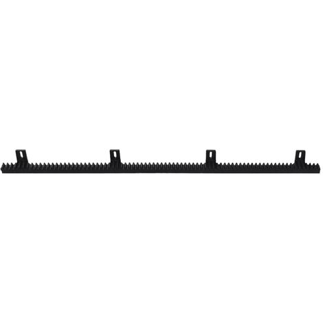 Supports en nylon 4 pcs pour ouvre-porte coulissant vidaXL - Noir