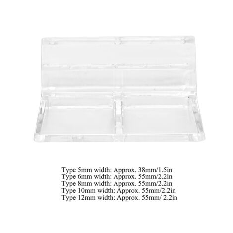 Supports et Clips Acryliques pour Aquarium Résistants 8mm - Lot de 20 Pièces - Parfait pour Accessoires de Support de Bac à Poissons