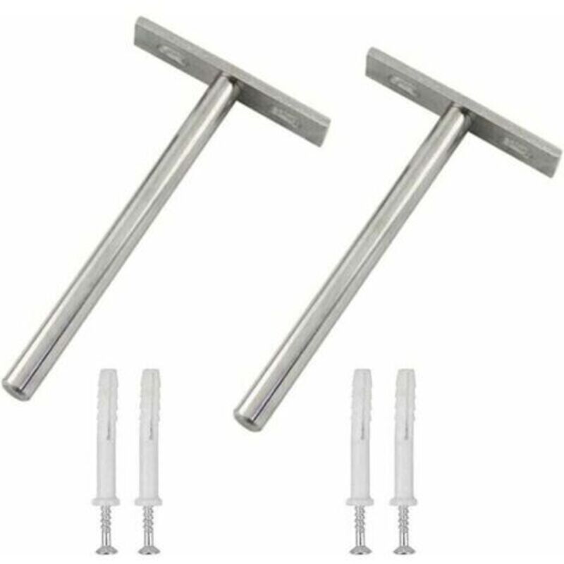 Jalleria - Supports Étagères Flottante 2 Pièces Supports Equerre Etagere Support Etagere Invisible Support Pour Etagère Flottante Invisible Avec 4 Et
