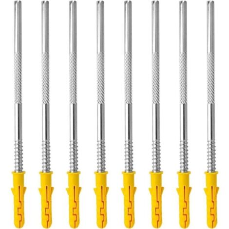 Supports invisibles muraux, lot de 10 pièces Stabilité forte, montage facile, pour étagères verticales