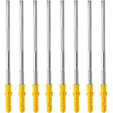 Supports invisibles muraux, lot de 10 pièces Stabilité forte, montage facile, pour étagères verticales