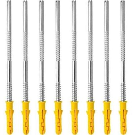 Supports invisibles muraux, lot de 10 pièces Stabilité forte, montage facile, pour étagères verticales