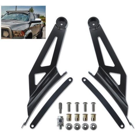 Supports métal spécial toit Barre LED Dodge RAM 2009 - 2020 - NOIR