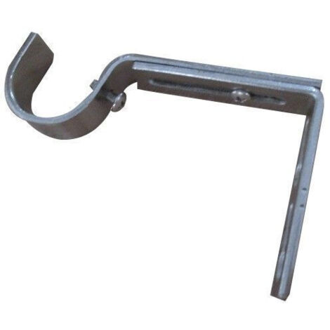 Supports Mur Barre Rideaux Ø28mm Chromé Brossé - INVENTIV
