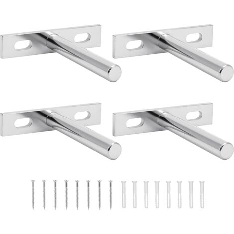 Supports muraux invisibles pour étagères en bois, support flottant de 75 mm avec vis de fixation. - AquaForge