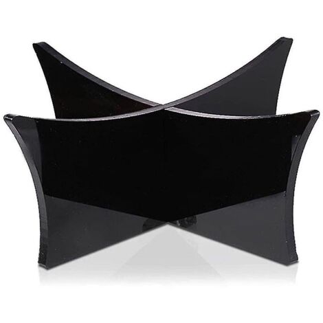 Supports pour ballons, support pour ballon de basket-ball, support pour ballon de football, présentoir pour ballons en acrylique, support pour ballon de football en acrylique - 2 pièces - noir