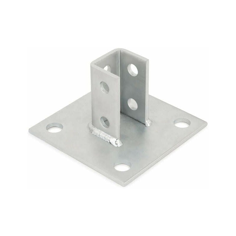 Supports pour charges lourdes Indextrut Support base carrée "U" Indextrut M16 (41/21-41/41) - Boite de 12