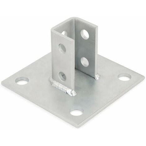 Supports pour charges lourdes Indextrut Support base carrée "U" Indextrut M16 (41/21-41/41) - Boite de 12