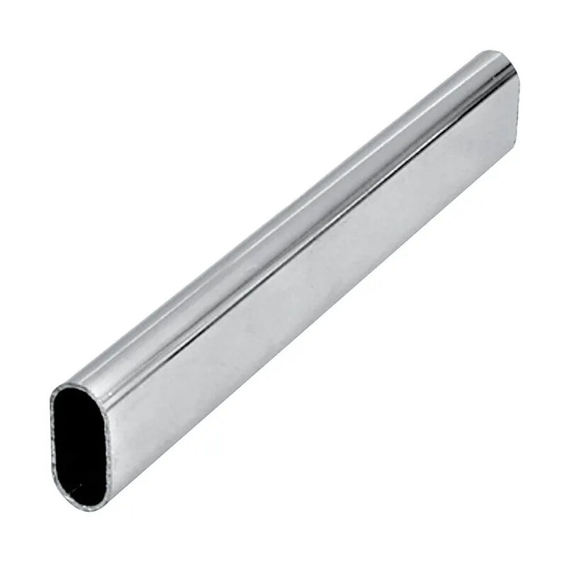 

Tubo de armario ovalado, 30x15mm, longitud 200cm, cromo