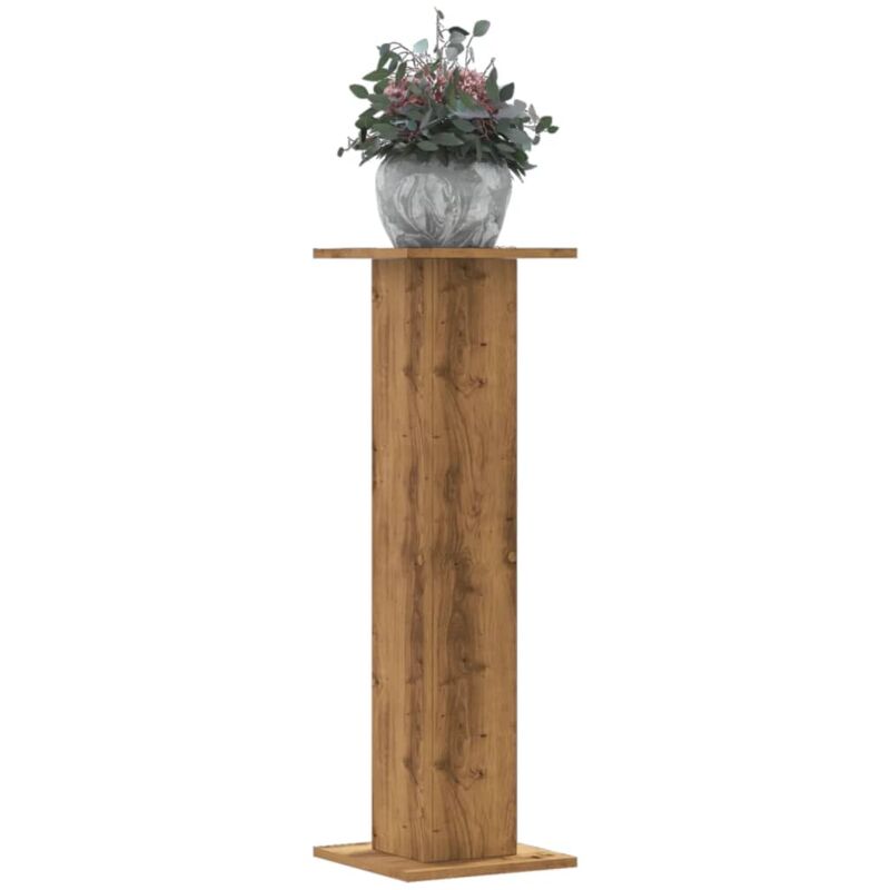 Supports pour plantes 2 pcs chêne artisanal bois d'ingénierie - Vidaxl