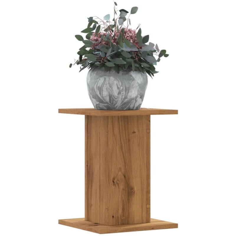 Supports pour plantes 2 pcs chêne artisanal bois d'ingénierie - Vidaxl
