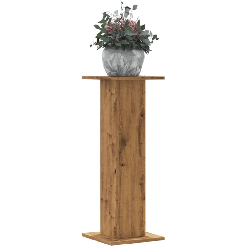 Supports pour plantes 2 pcs chêne artisanal bois d'ingénierie - Vidaxl