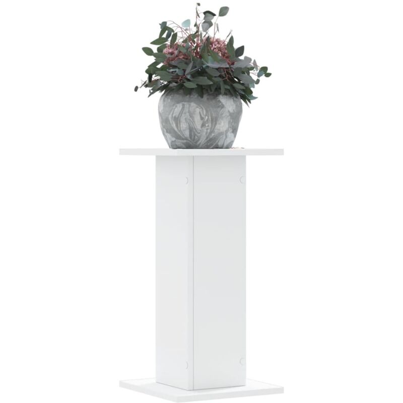 Supports pour plantes 2 pcs blanc 30x30x60 cm bois d'ingénierie - Vidaxl