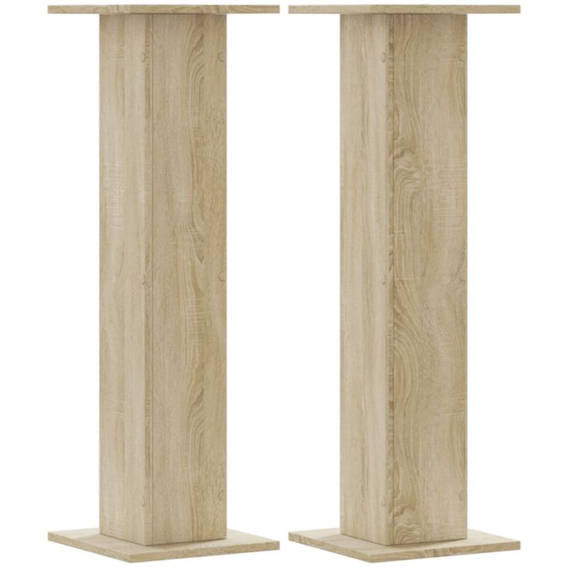 Supports pour plantes 2 pcs chêne sonoma bois d'ingénierie - Vidaxl