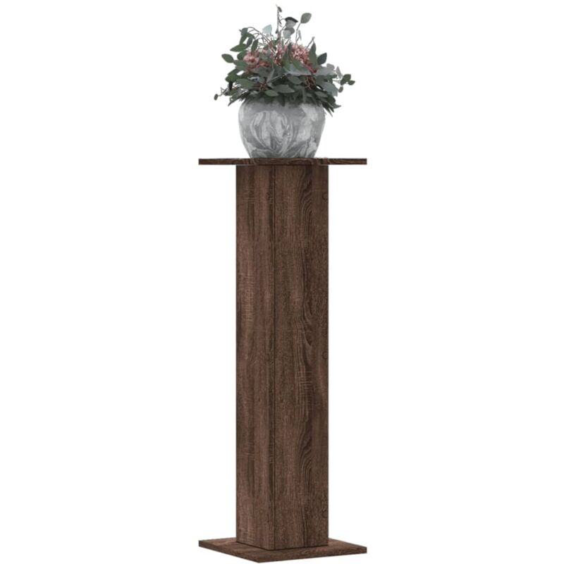 Supports pour plantes 2 pcs chêne marron bois d'ingénierie - Vidaxl