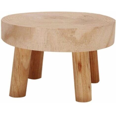Supports pour plantes en bois, mini-tabourets, supports pour plantes succulentes, pots de fleurs, supports en bois, supports d'intérieur ou d'extérieur, décorations de jardin champêtres -