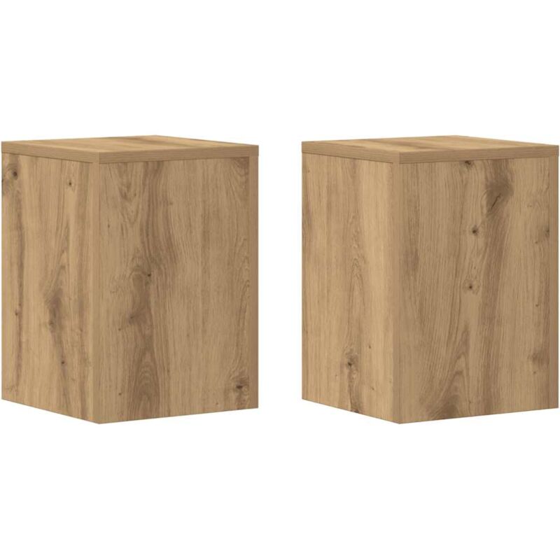 Supports pour plantes 2 pcs chêne artisanal bois d'ingénierie