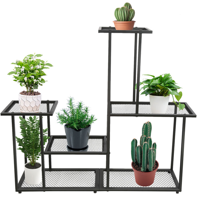 Supports pour plantes pour l'intérieur et l'extérieur, étagère porte-pot de fleurs pour plantes multiples, support d'affichage pour pot de patio de