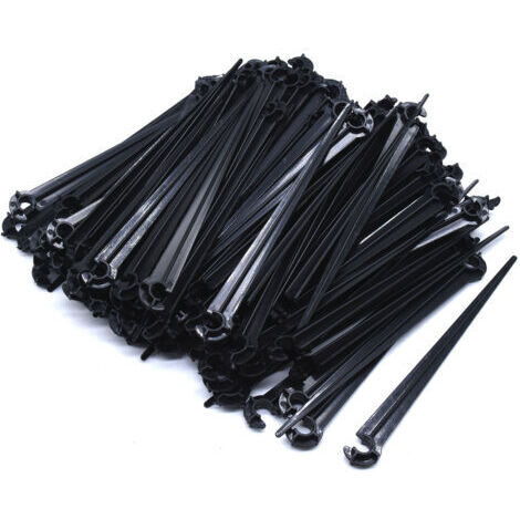 Supports pour Tube en C - Lot de 50 Pièces pour Plancher et Porte - Fixations Jardin et Bricolage
