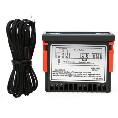 Supports STC 100A temperature controller with a range of -50℃-99℃ for heating and cooling mode