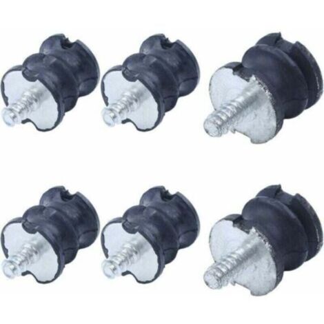 Supports tampon isolants Husqvarna 6pcs - Compatible 268/272/61/266/Jonsered 625/630/670 - Protection moteur tronçonneuse - Durables - Forestiers et artisans